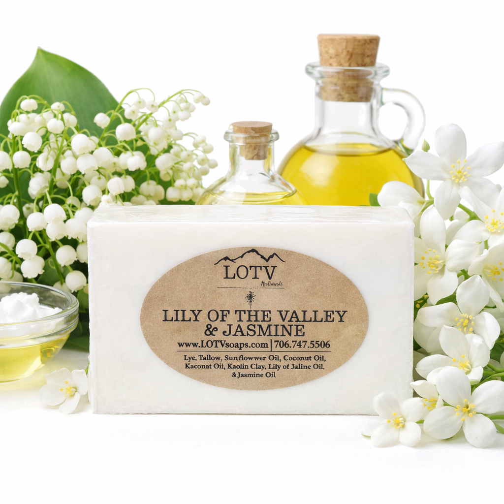 lily flower soap Lily of the Valley & Jasmine – LOTV Naturals
